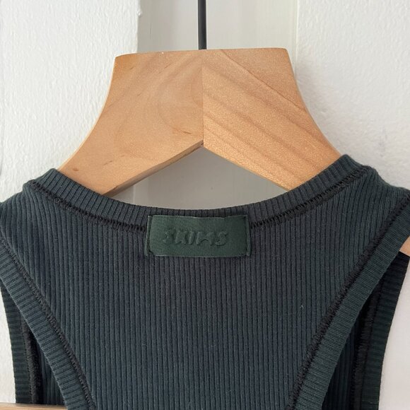 SKIMS Soft Lounge Ribbed Racer Back Tank Top - Forest Green - Size S - Picture 5 of 5